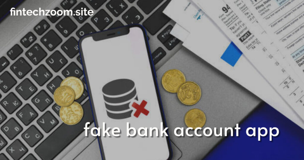 fake bank account app